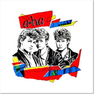 Vintage Styled 80s A-Ha Design Posters and Art